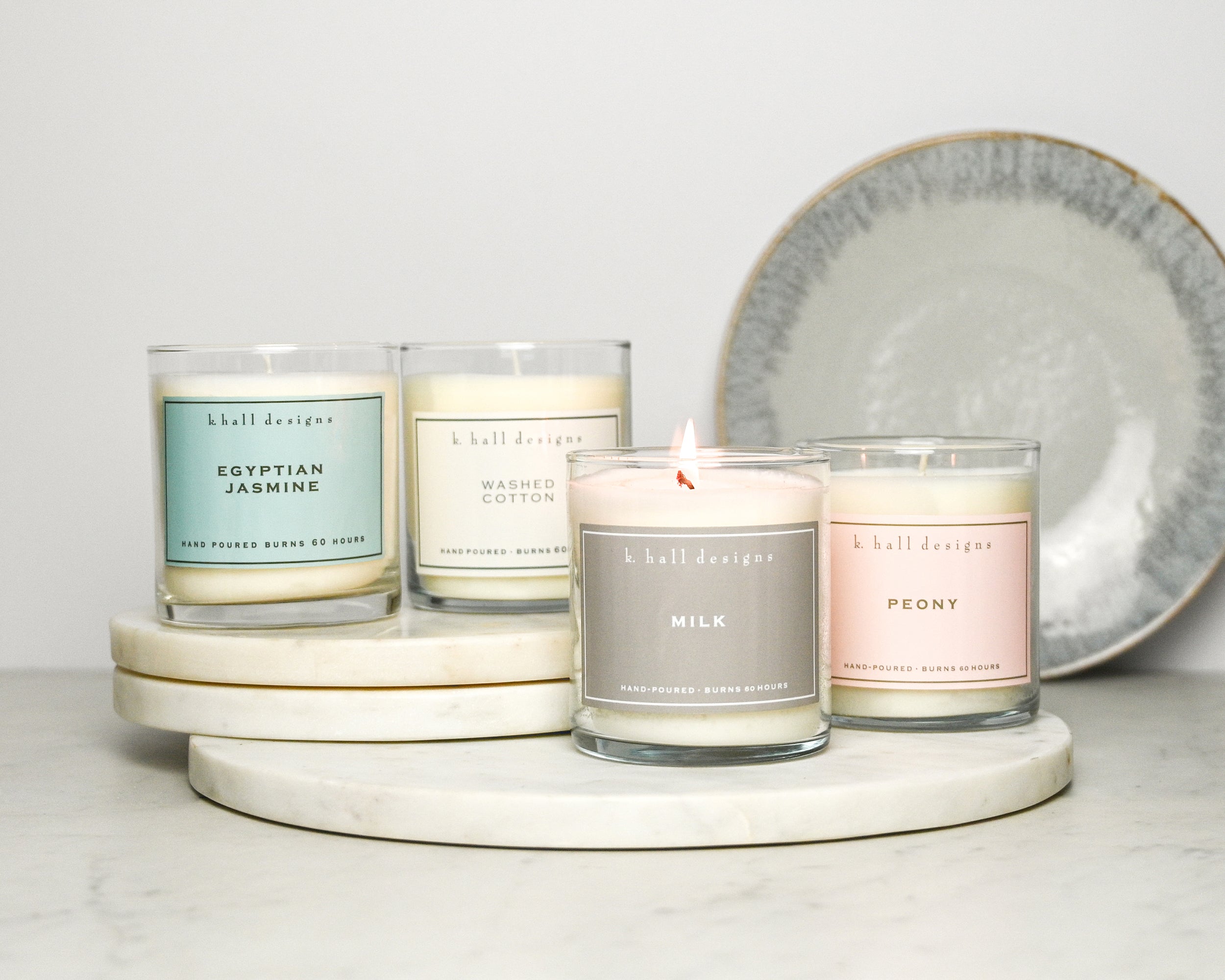 Glass Candles | K. Hall Studio