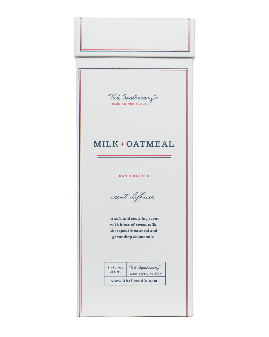 Milk + Oatmeal Scent Diffuser Kit