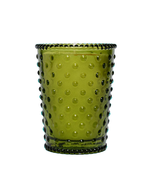 Pear Votive Hobnail Glass Candle