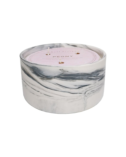 Peony Marble Candle
