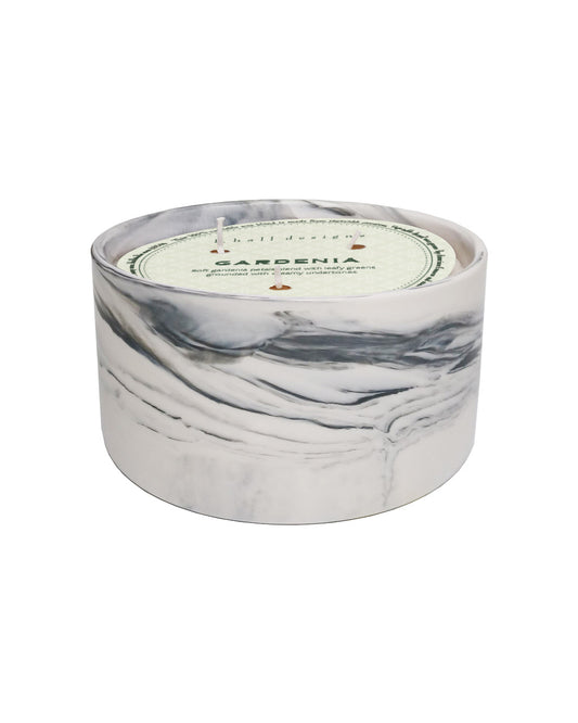 Gardenia Marble Candle