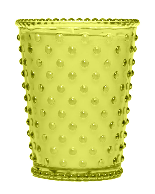 No. 347 Prairie Grass Hobnail Glass Candle