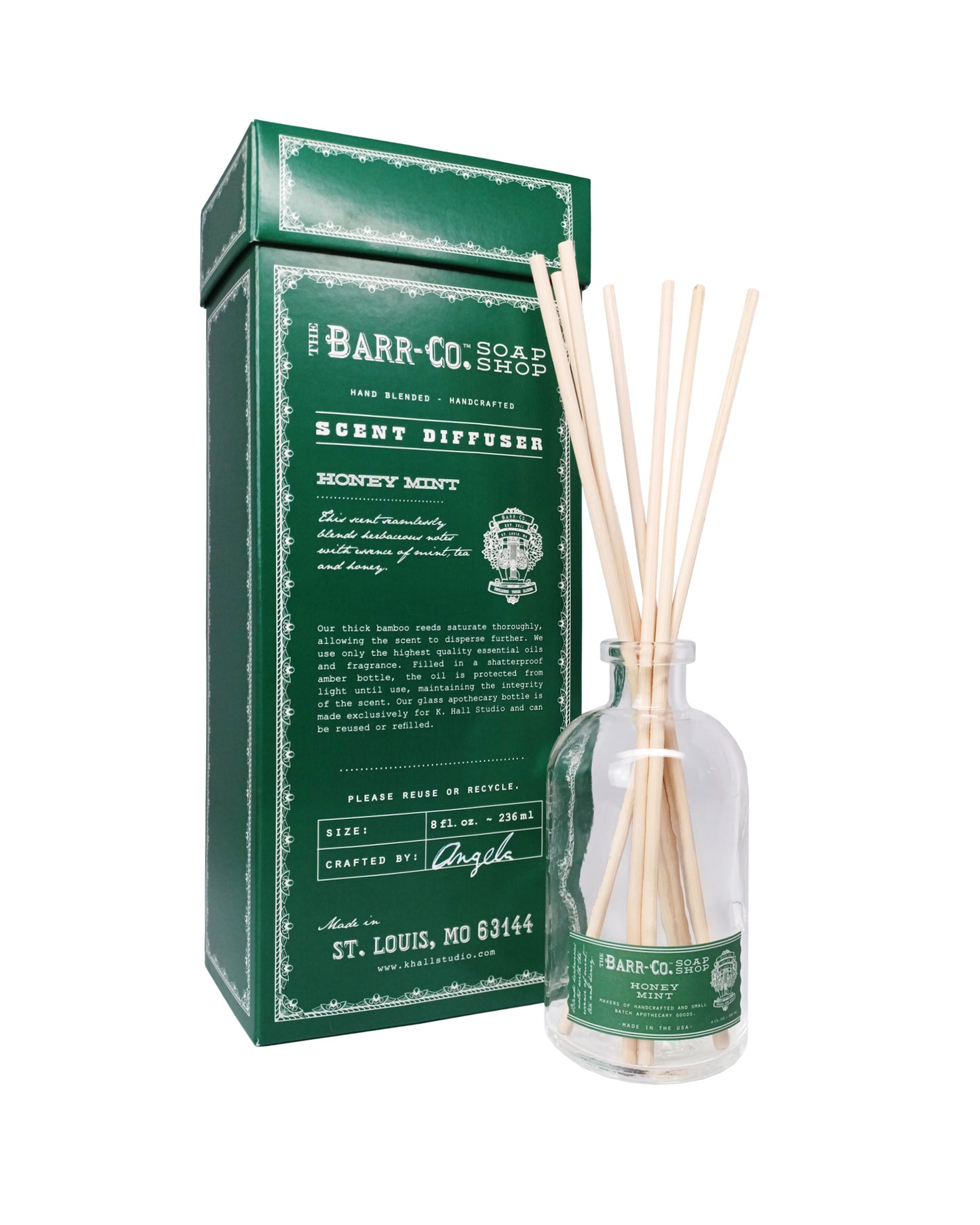 Honey Mint Scent Diffuser Kit
