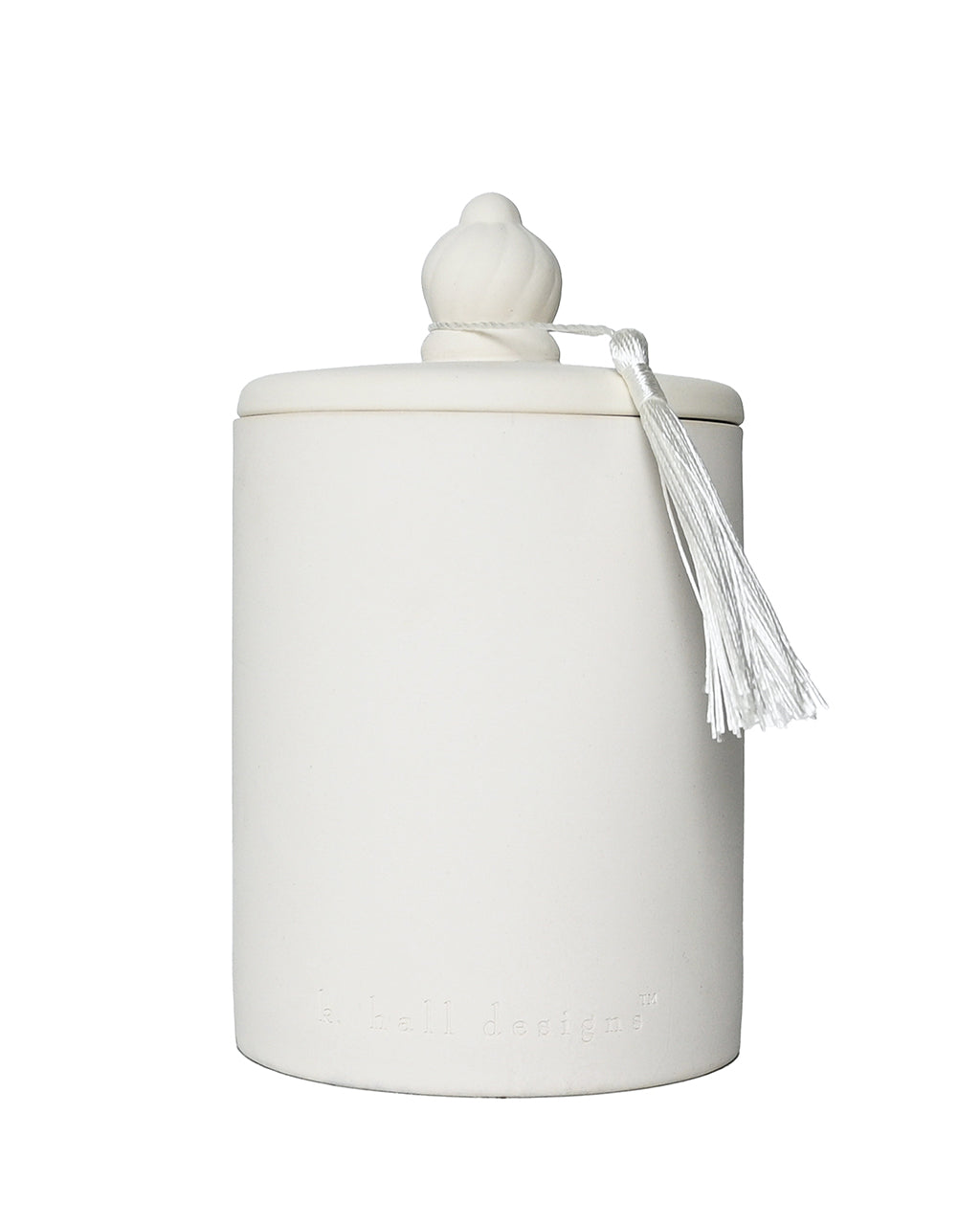 Washed Cotton Ceramic Candle
