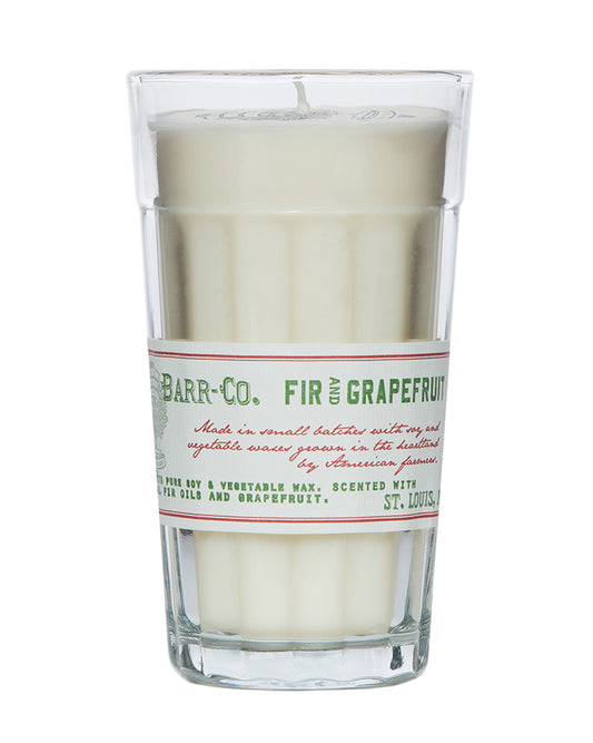 Fir & Grapefruit Parfait Glass Candle