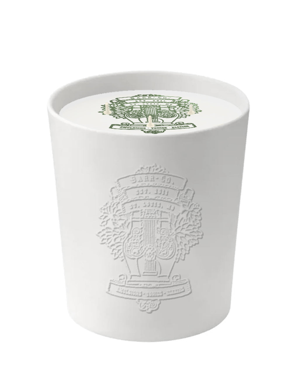 Fir & Grapefruit Ceramic Embossed Candle