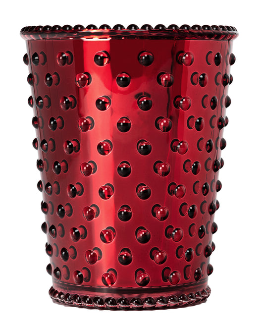 No. 52 Chrome Reindeer Metallic Empty Hobnail Glass