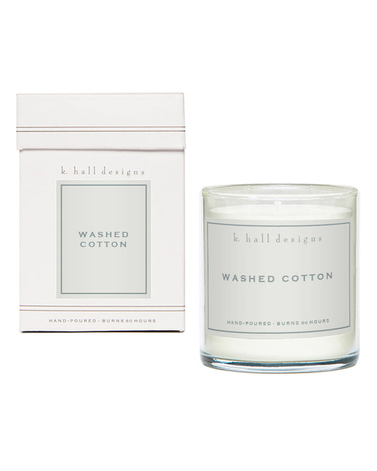 Washed Cotton 60 Hour Jar Candle