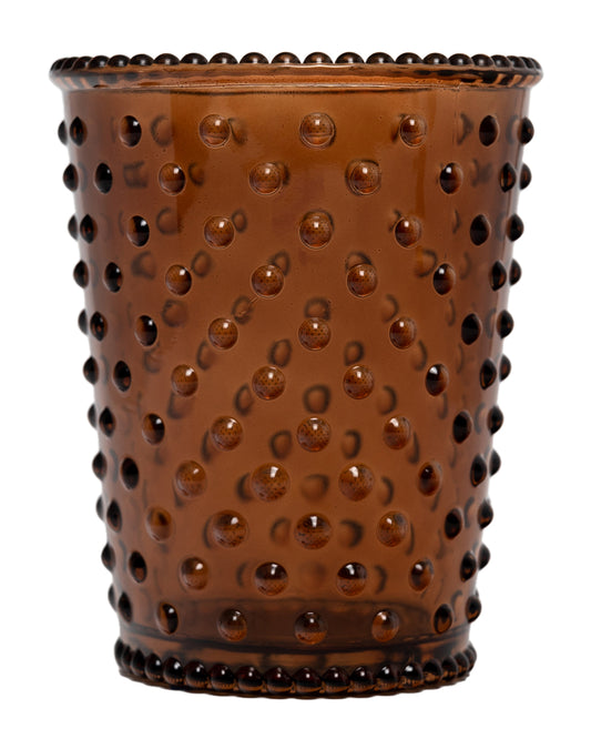 No. 69 Gingerbread Empty Hobnail Glass