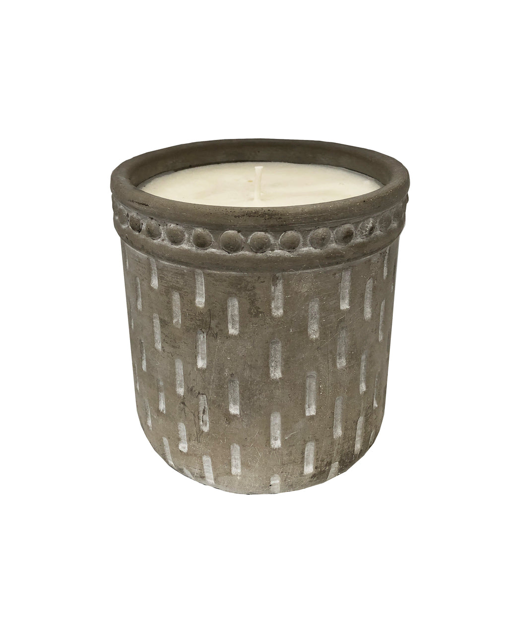 Embellished Garden Cement Citronella Outdoor Candle