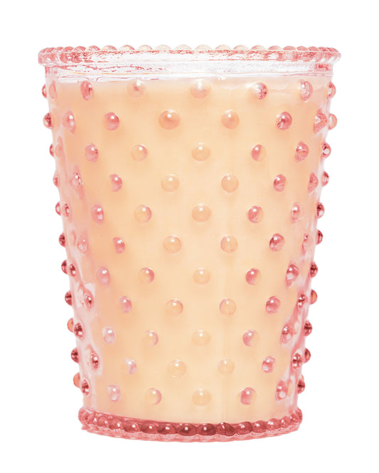 No. 92 Honeysuckle Hobnail Glass Candle