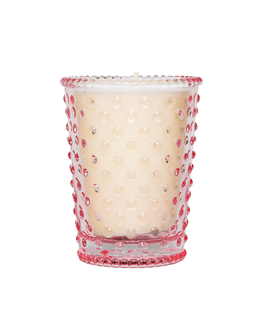 Honeysuckle Votive Hobnail Glass Candle