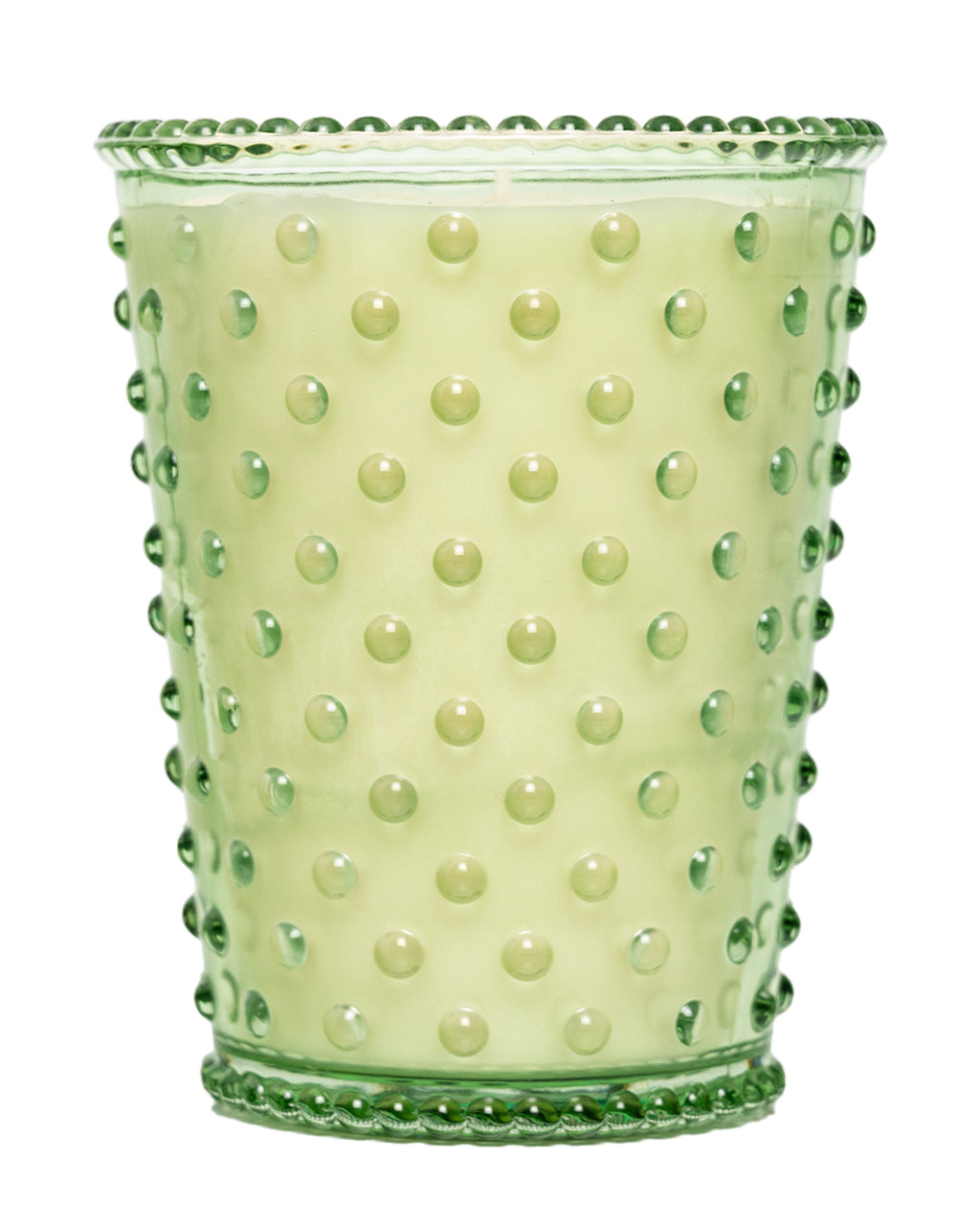 No. 95 Eucalyptus Hobnail Glass Candle