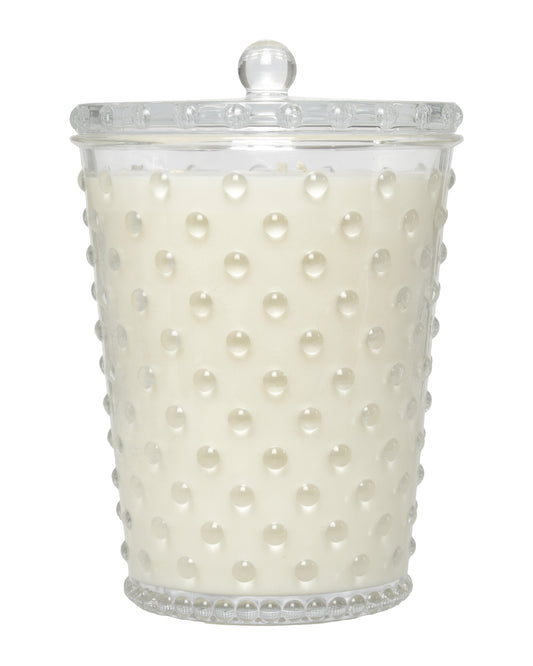Grande Creme Fresh Hobnail Glass Candle