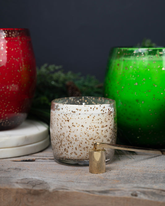 Buttermilk Gold Flecked Candle