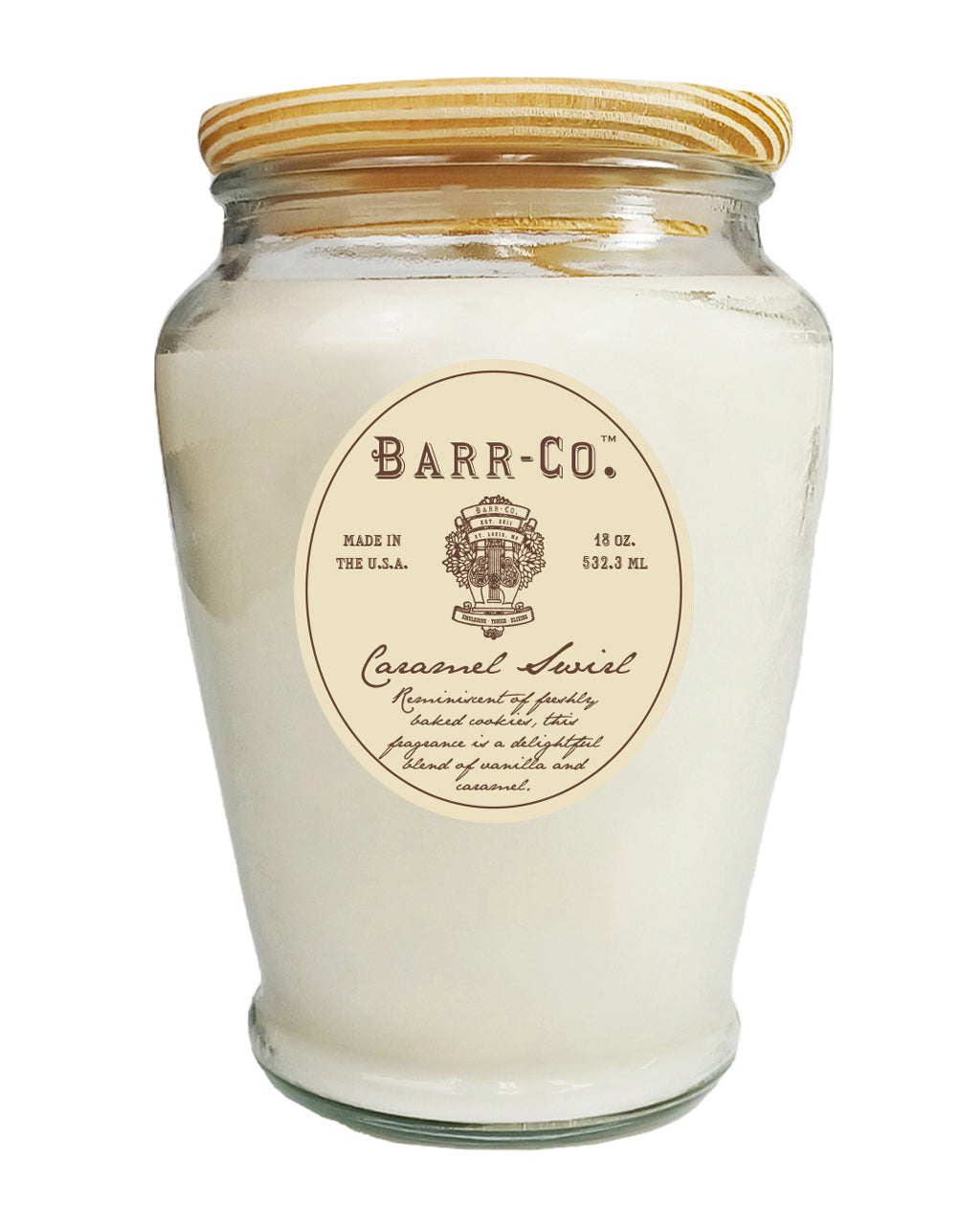 Caramel Swirl Vase Candle