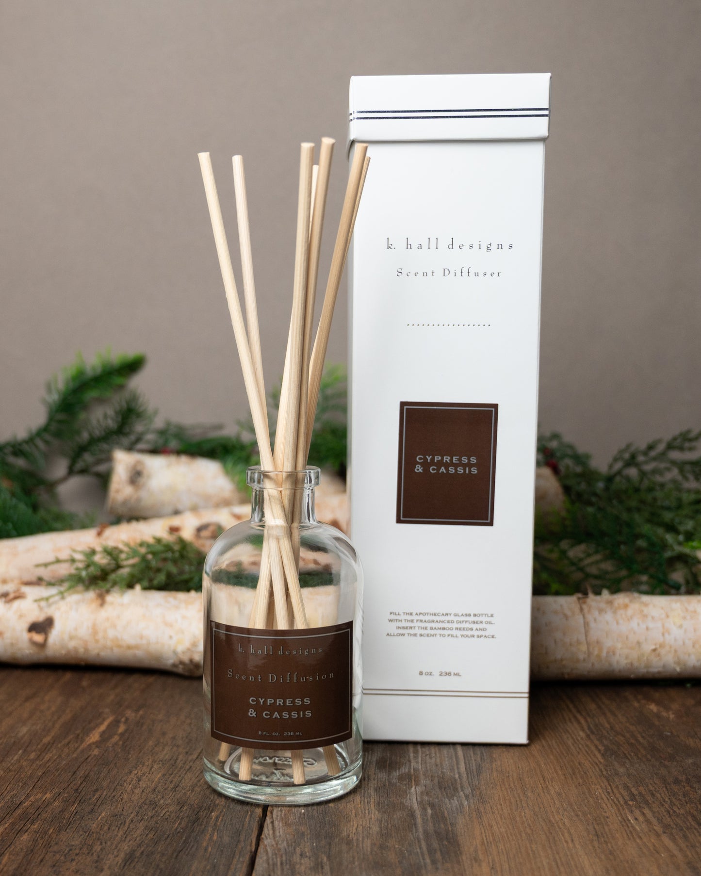 Cypress & Cassis Scent Diffuser Kit