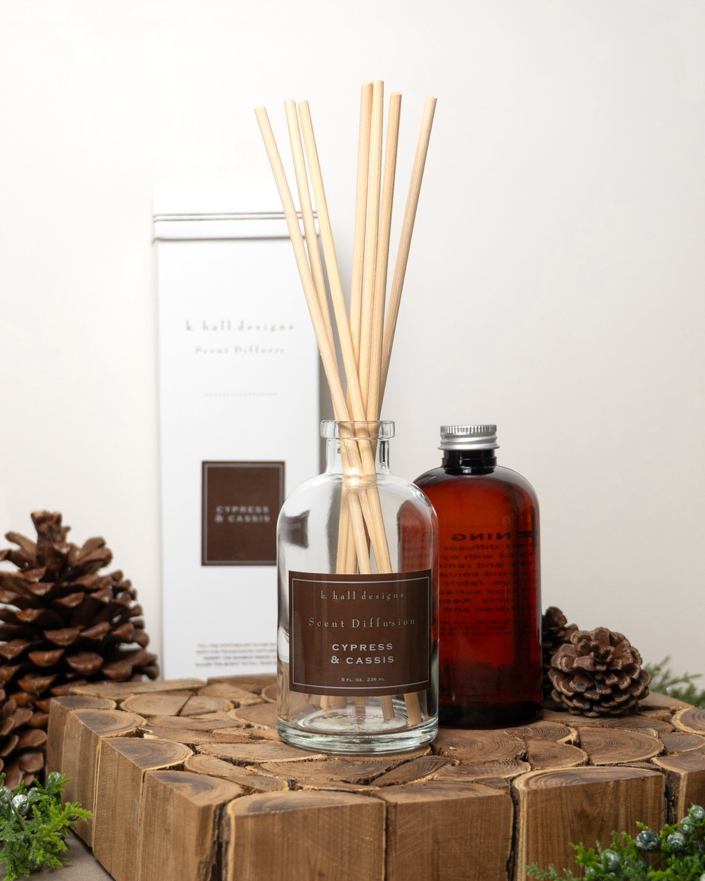 Cypress & Cassis Scent Diffuser Kit
