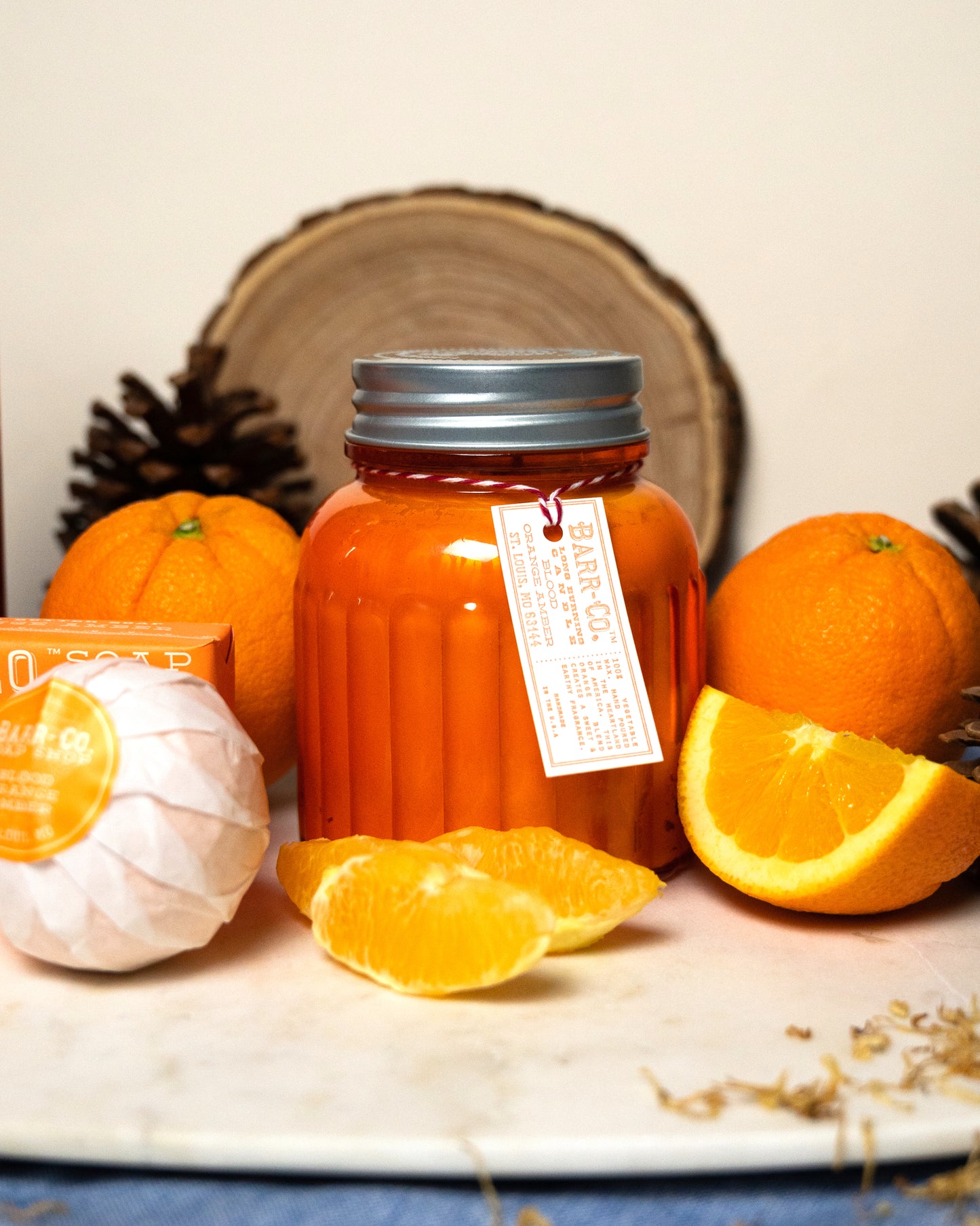 Blood Orange Amber Apothecary Jar Candle