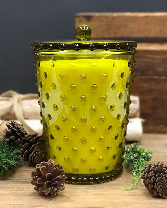 Grande Fir & Grapefruit Hobnail Glass Candle
