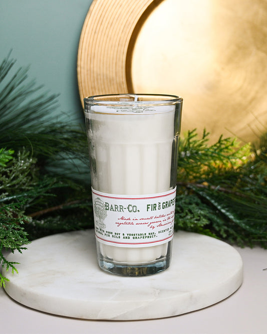 Fir & Grapefruit Parfait Glass Candle