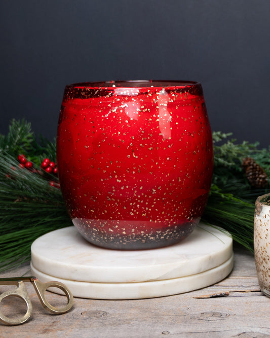 Reindeer Large Gold Fleck Candle