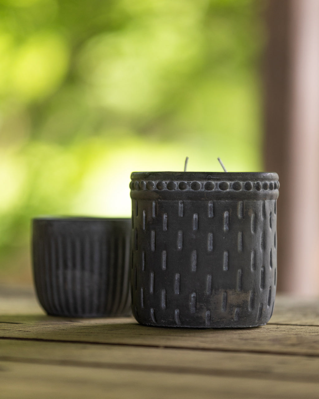 Embellished Garden Cement Citronella Outdoor Candle
