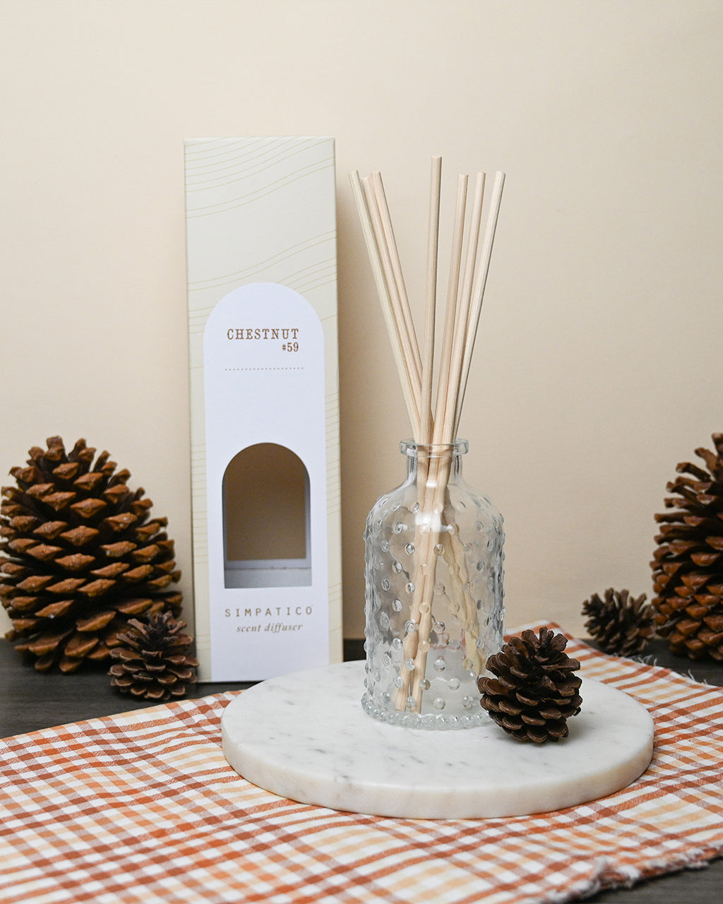 Chestnut Hobnail Scent Diffuser Kit