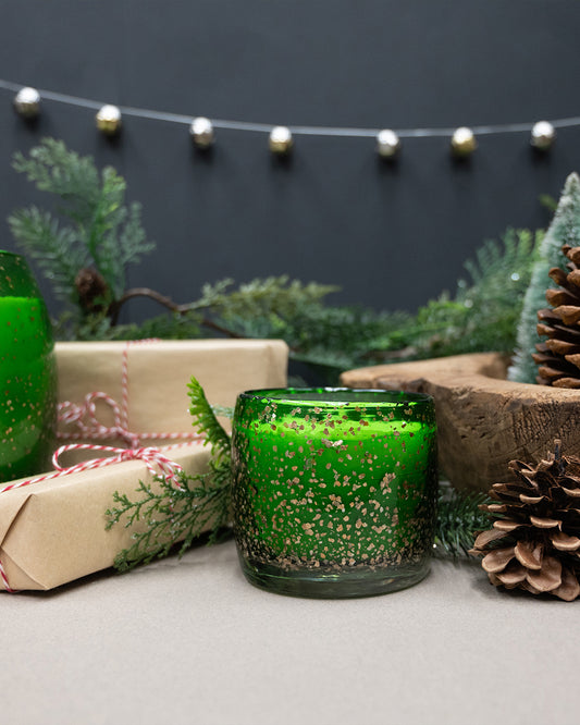 Fir & Grapefruit Gold Flecked Candle