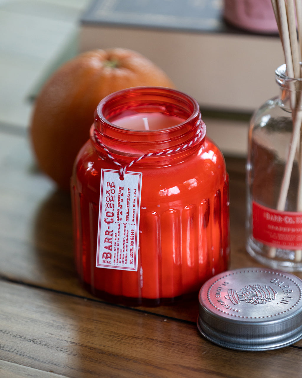 Grapefruit Apothecary Jar Candle