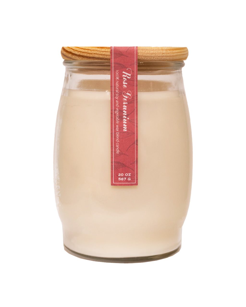 Rose Geranium Barrel Candle