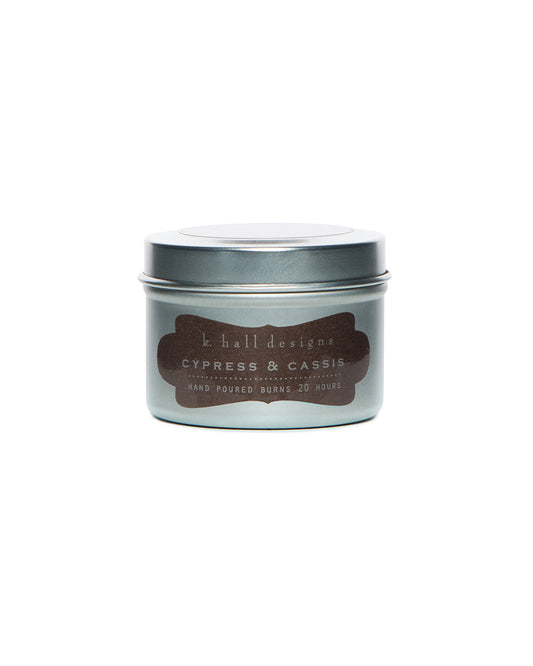 Cypress & Cassis Travel Candle