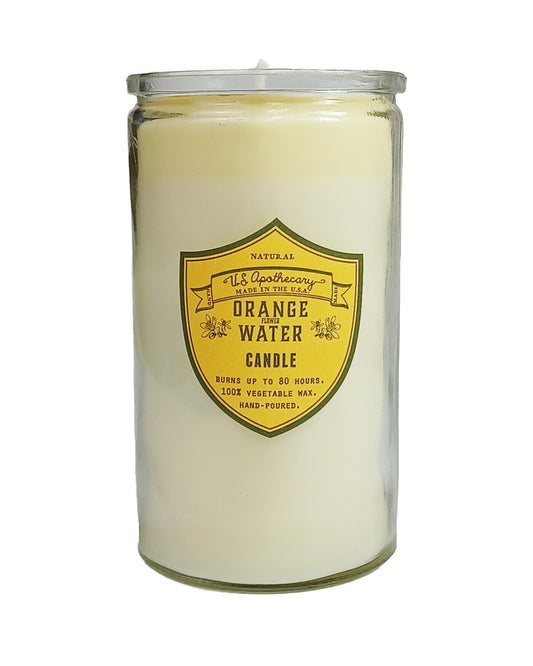Orange Water Natural Wax Candle
