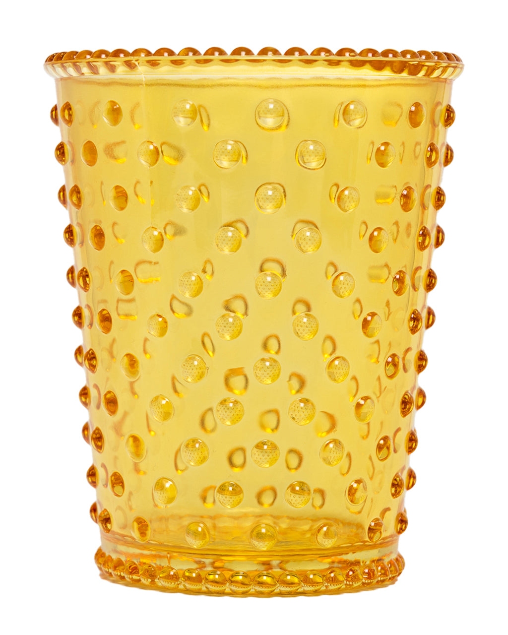 No. 13 Cedarwood Bonfire Empty Hobnail Glass
