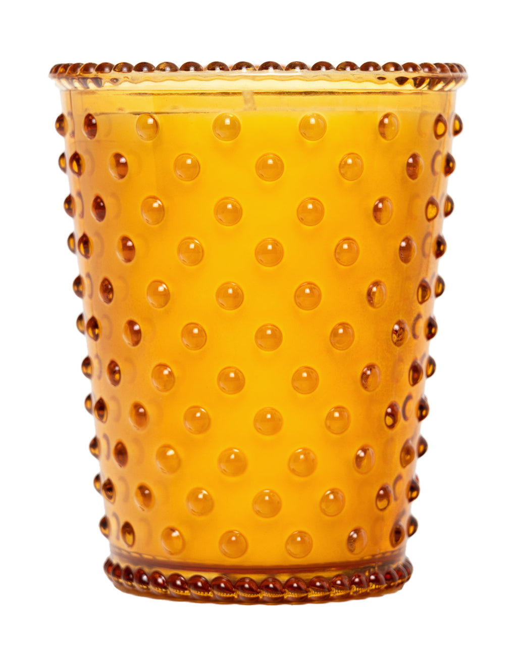 No. 13 Cedarwood Bonfire Hobnail Glass Candle
