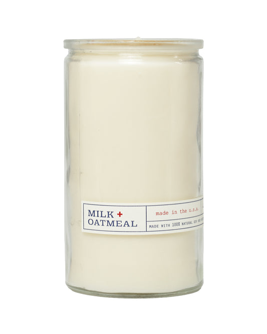Milk + Oatmeal Natural Wax Candle