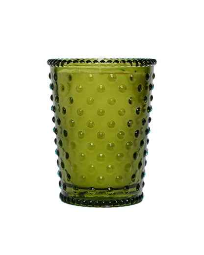 Pear Votive Hobnail Glass Candle