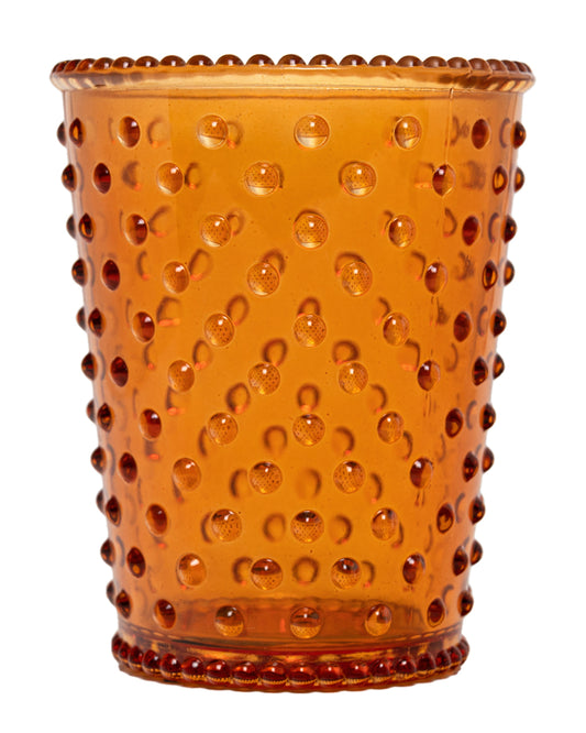 No. 28 Pumpkin & Clove Empty Hobnail Glass