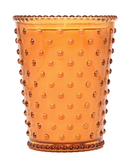 No. 28 Pumpkin & Clove Hobnail Glass Candle