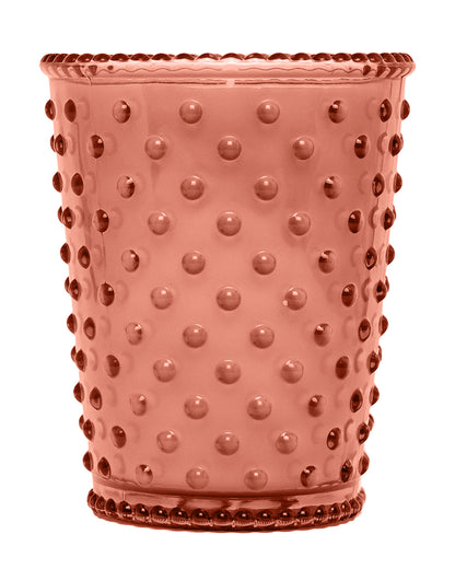 No. 289 Bulgarian Orchard Hobnail Glass Candle