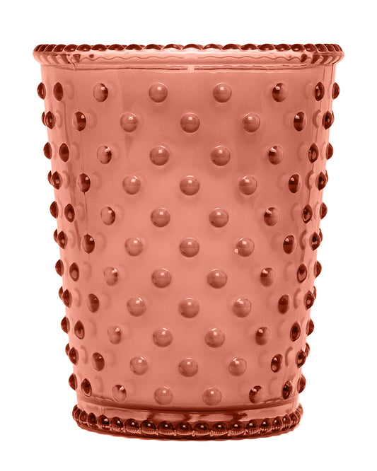 No. 289 Bulgarian Orchard Hobnail Glass Candle