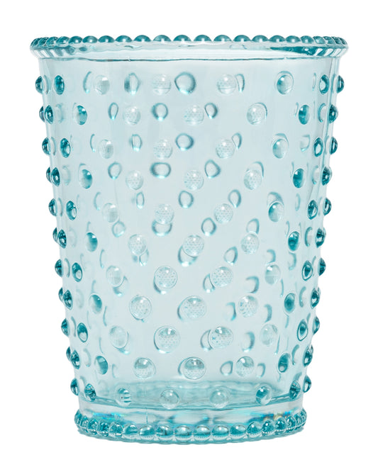 No. 34 Blue Agave Empty Hobnail Glass