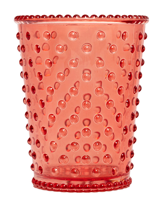 No. 4 Watermelon Basil Empty Hobnail Glass