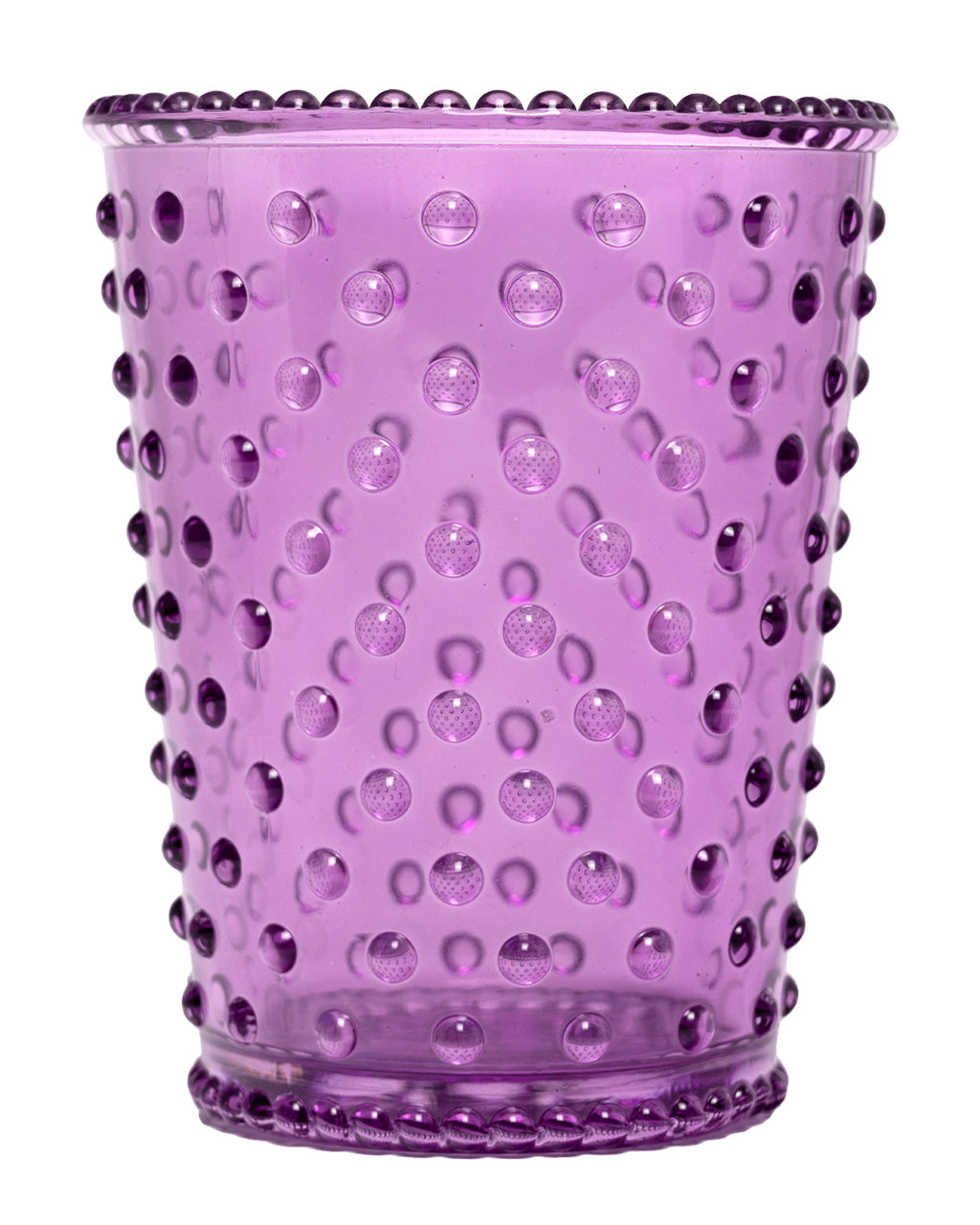 No. 41 Lilac Empty Hobnail Glass