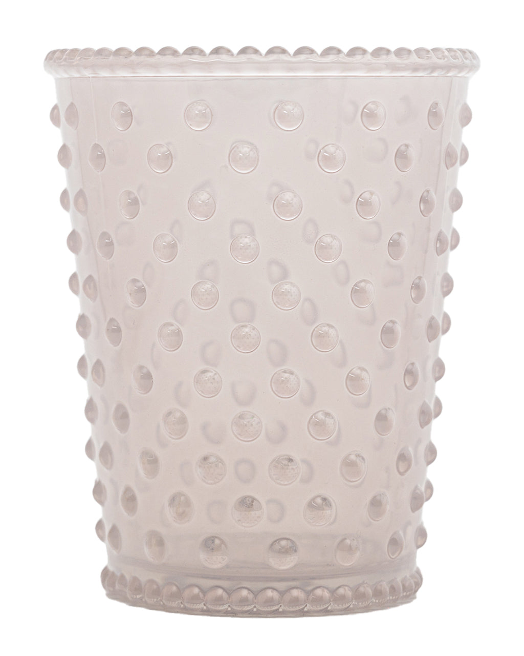 No. 42 White Flower Empty Hobnail Glass