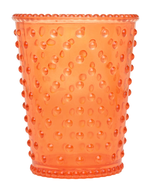 No. 46 Sicilian Orange Empty Hobnail Glass
