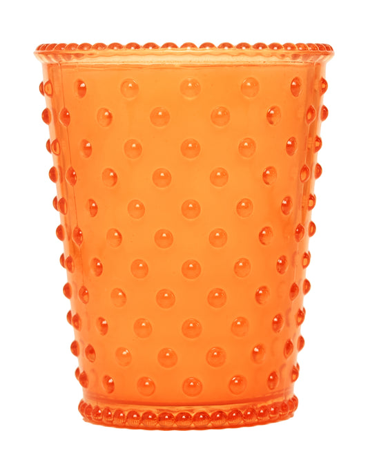 No. 46 Sicilian Orange Hobnail Glass Candle