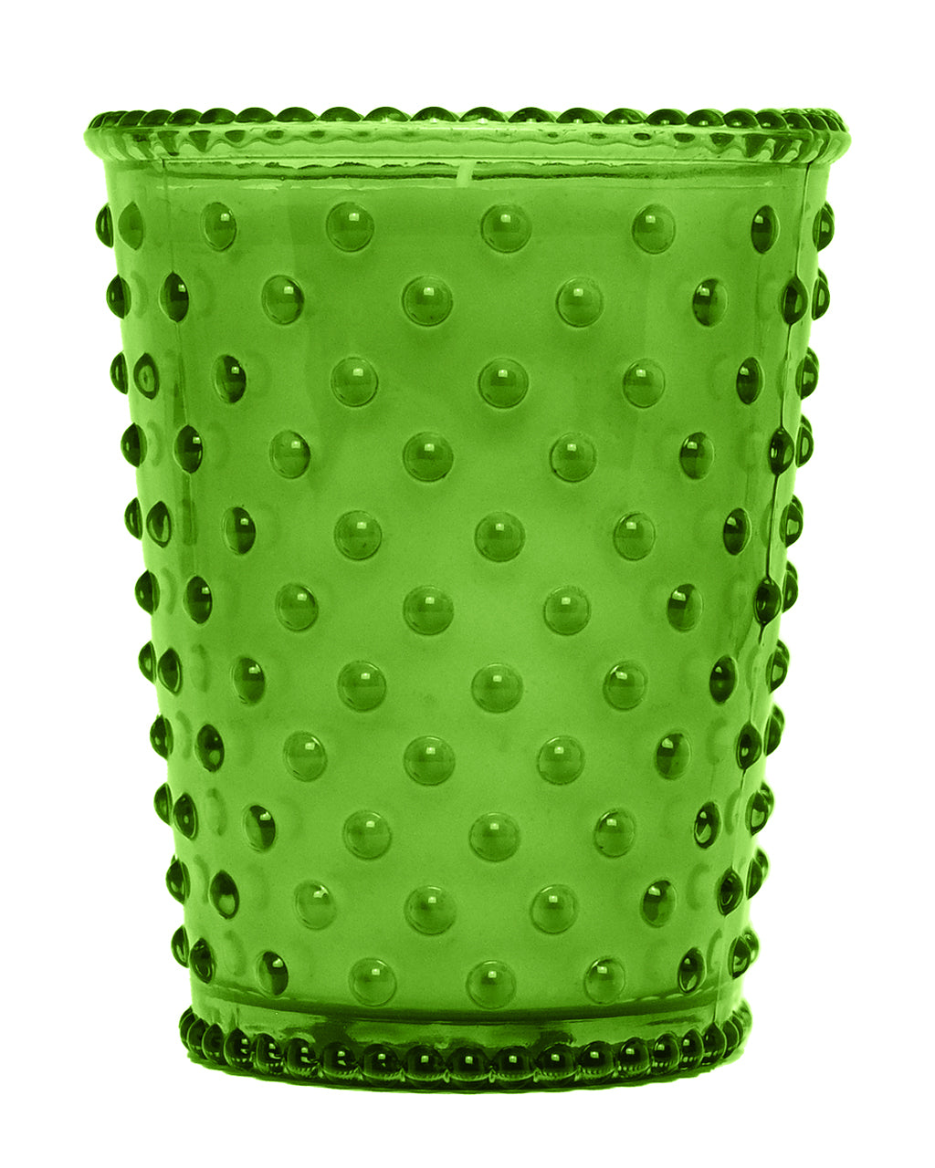 No. 527 Wild Greens Hobnail Glass Candle