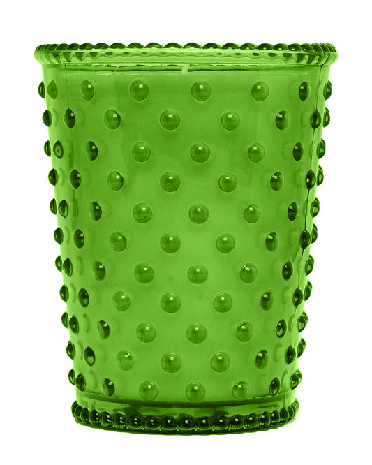No. 527 Wild Greens Hobnail Glass Candle