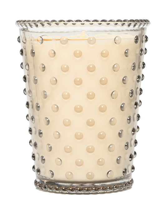 No. 55 Champagne Hobnail Glass Candle